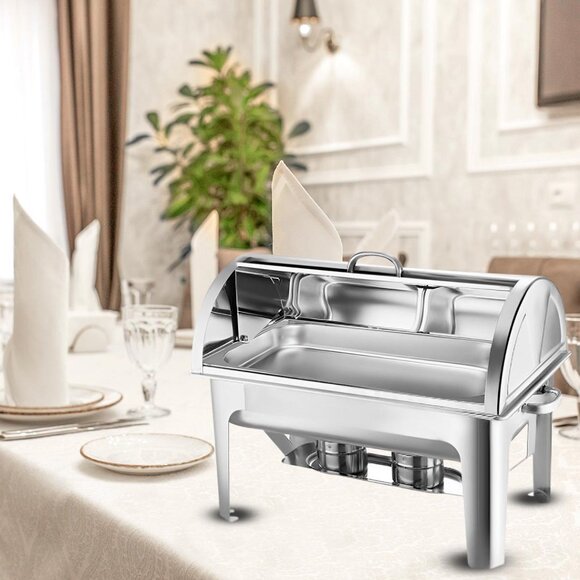 SOGA 4.5L Chafing Dish Dual Tray Top